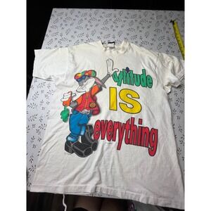 Vintage 90s Bugs Bunny Looney Tunes T-Shirt Attitude Is Everything Jerry Leigh